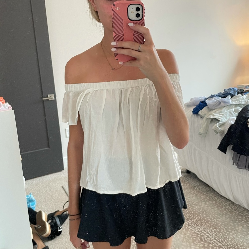 Forever 21 white off the shoulder top
